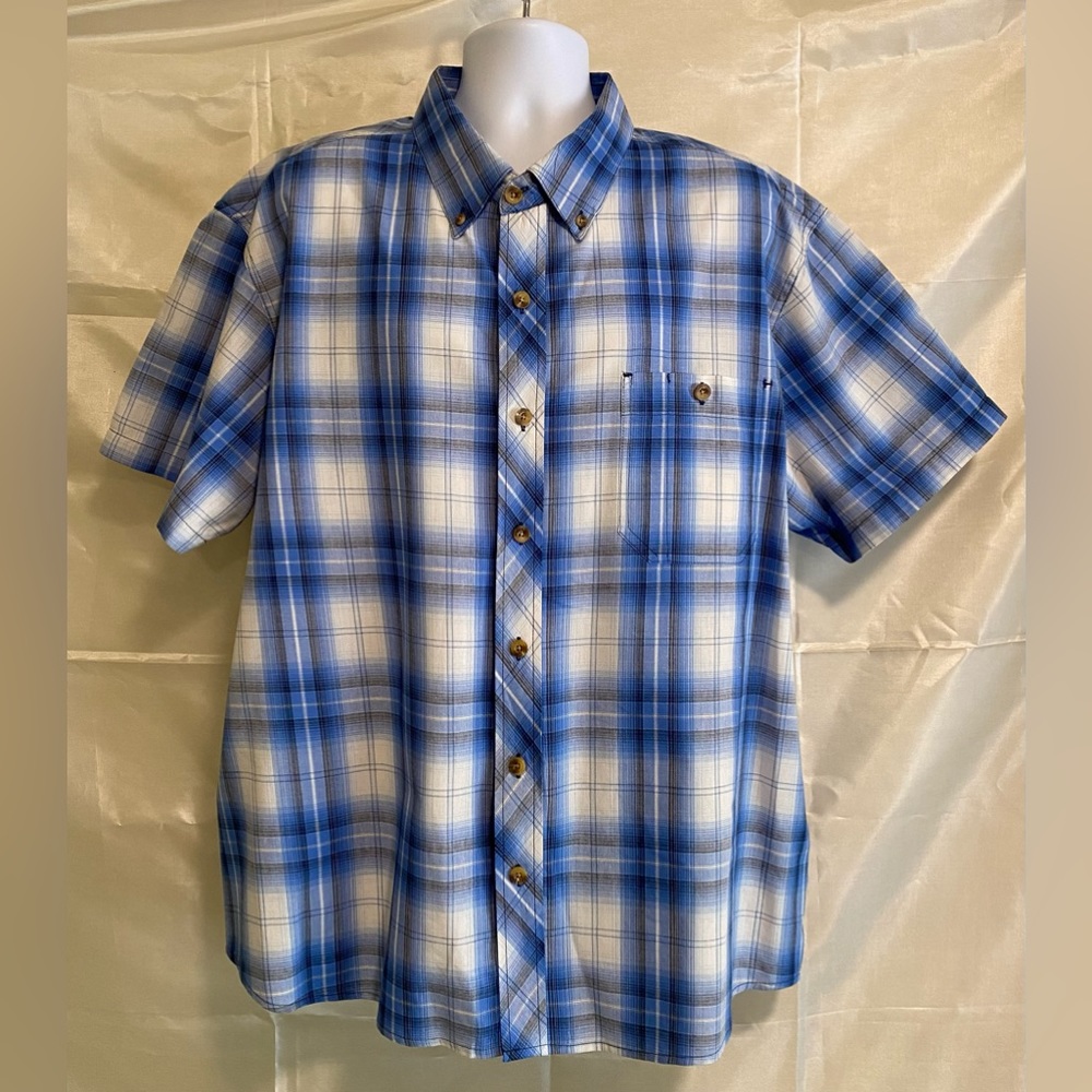 CE SCHMIDT MEN’S 2XL PLAID SHIRT .